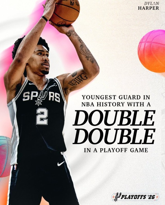 九游娱乐官方入口-20岁54天！哈珀在季后赛单场得到两双 NBA历史最年轻后卫🔥